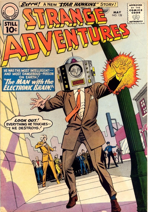 Body Part Enhanced Head–Strange Adventures #128 (1961)