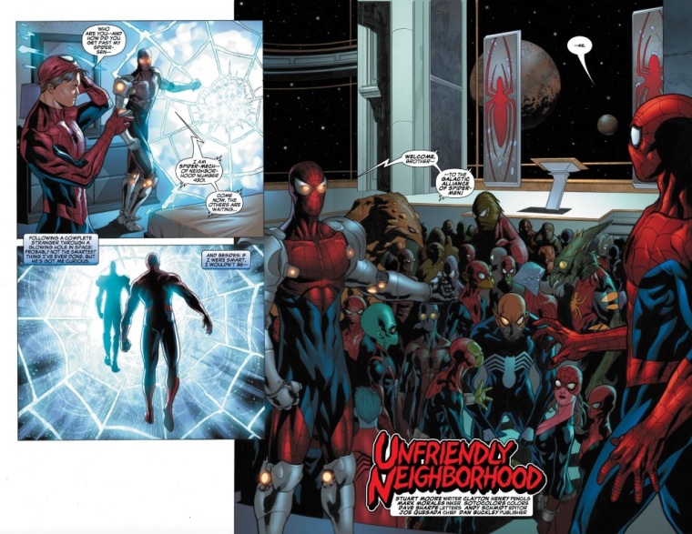 Cross Dimensional Manipulation-Galactic Alliance of Spider-Men-Marvel Comics Presents V2 #1