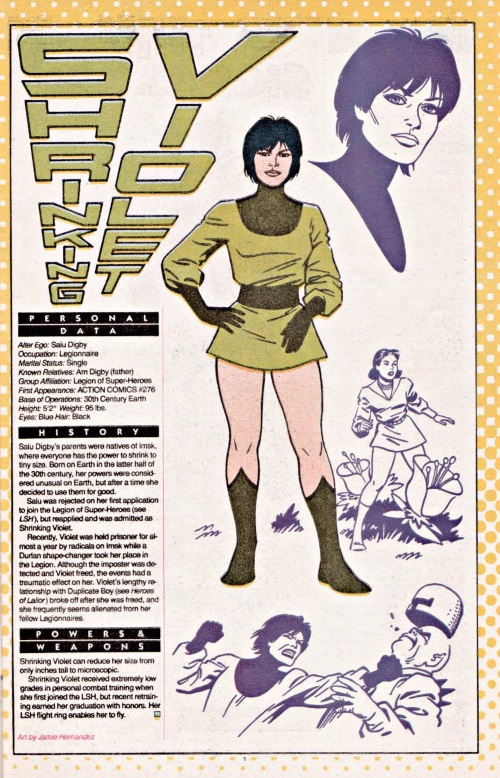 Size Reduction (self)-Shrinking Violet-DC Who's Who #21