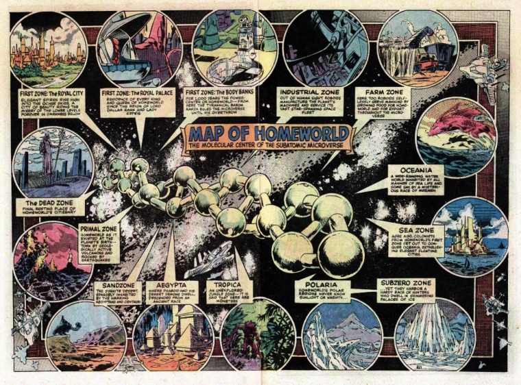 Size Reduction (self)–Microverse Map-Micronauts V1 #24 (1980) - Page 24