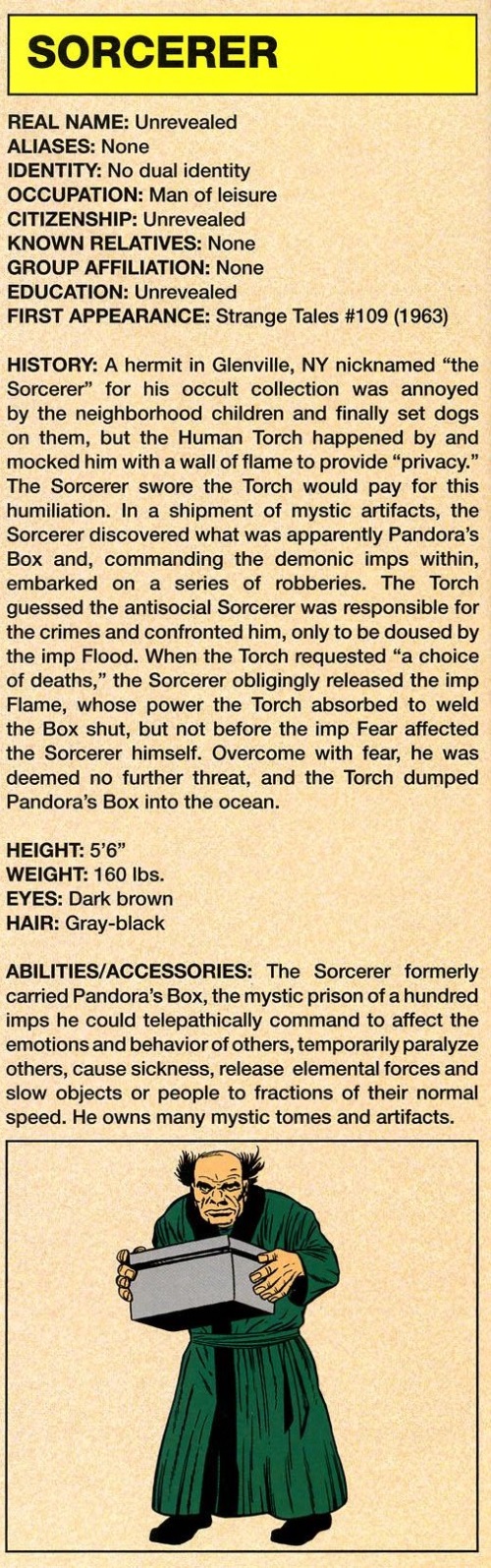 Summoning-Sorcerer-Marvel Legacy The's Handbook #1 (1960)