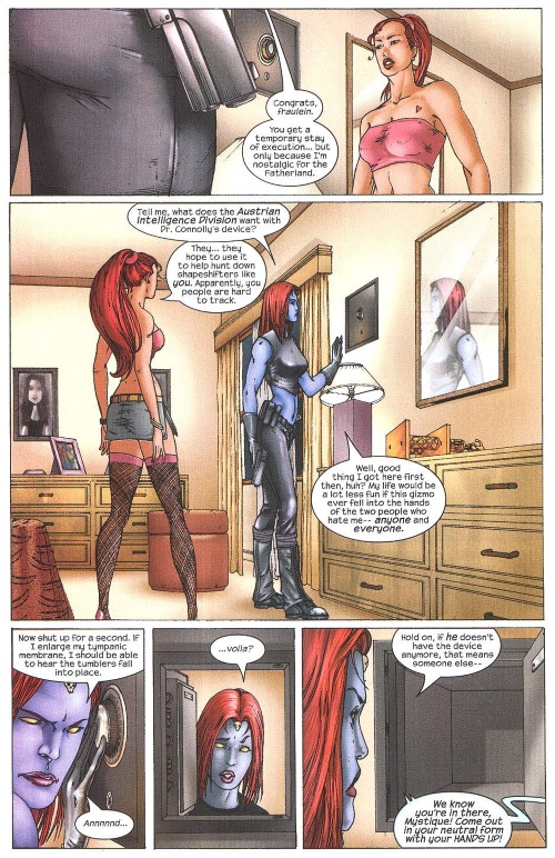 Superhuman Senses (hearing)-Mystique #1 (2003) - Page 22