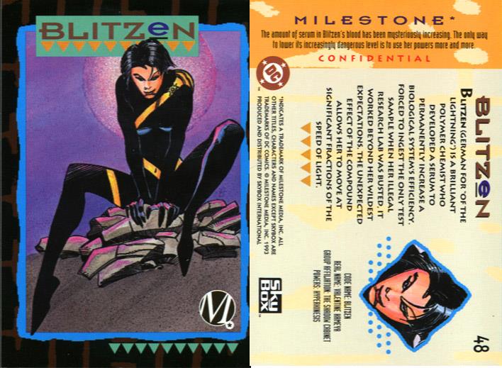 Superhuman Speed-Blitzen-Milestone Media Universe Card Set