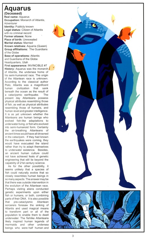Superhuman Swimming-Aquarus-Official Handbook of the Invincible Universe #1-5