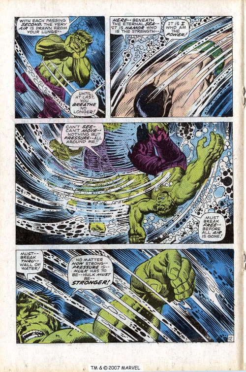 Superhuman Swimming–Incredible Hulk V1 #118-18