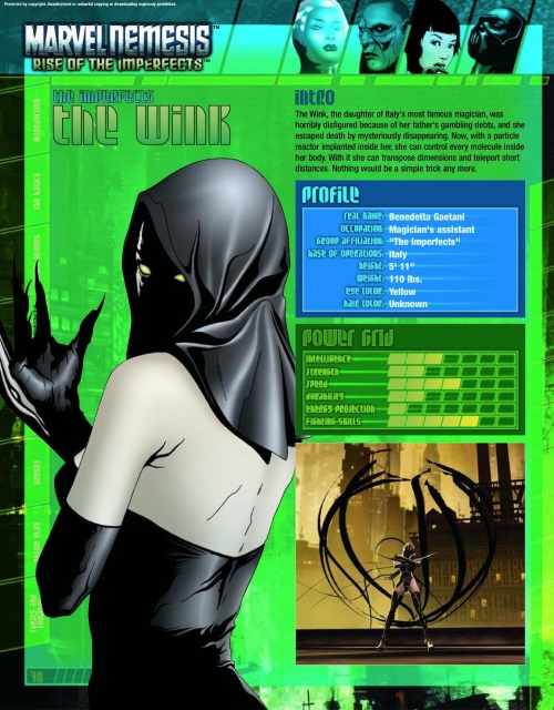 Teleport (self)-The Wink-Marvel Nemesis - Rise of The Imperfects Official Game Guide
