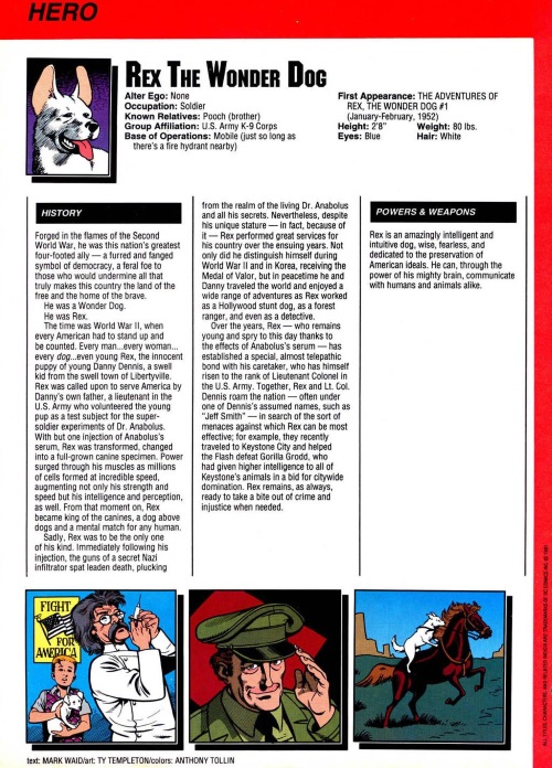 Canidae Mimicry-Rex the Wonder Dog-Who's Who in the DC Universe #14
