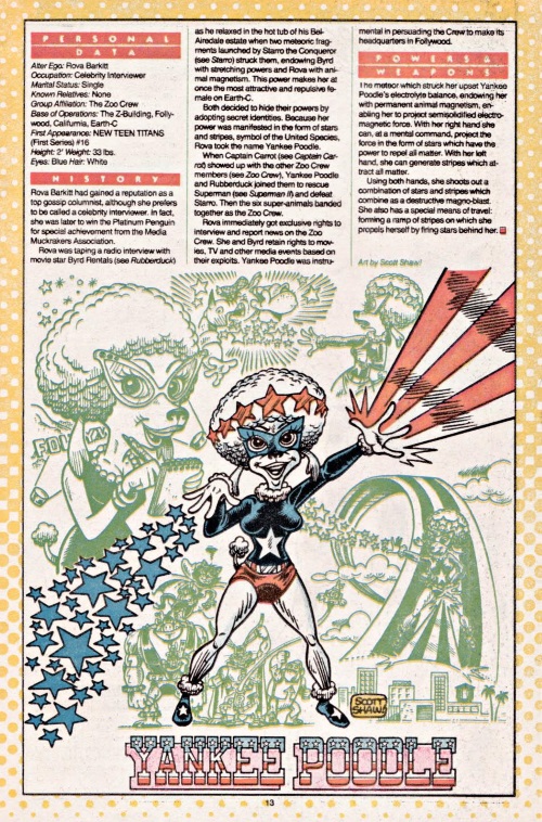 Canidae Mimicry-Yankee Poodle-DC Who's Who #26 (1987)