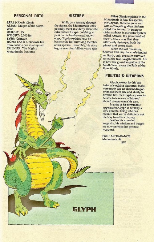 Dragon Mimicry-Glyph-TMNT Mutant Universe Sourcebook #1