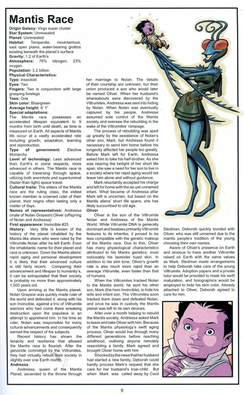Insect Mimicry–Thraxans-Official Handbook of the Invincible Universe #2 (Image)