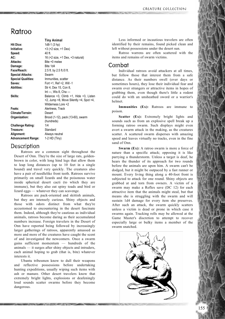 Rodent Mimicry-D&D-AN-Ratroo-Creature Collection I