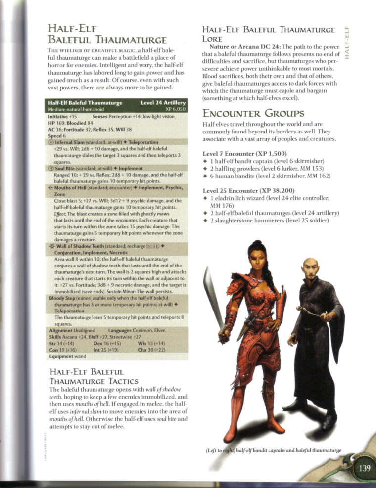Hybrid Mimicry-D&D-Half Elf-D&D 4th Edition - Monster Manual 2 (2)