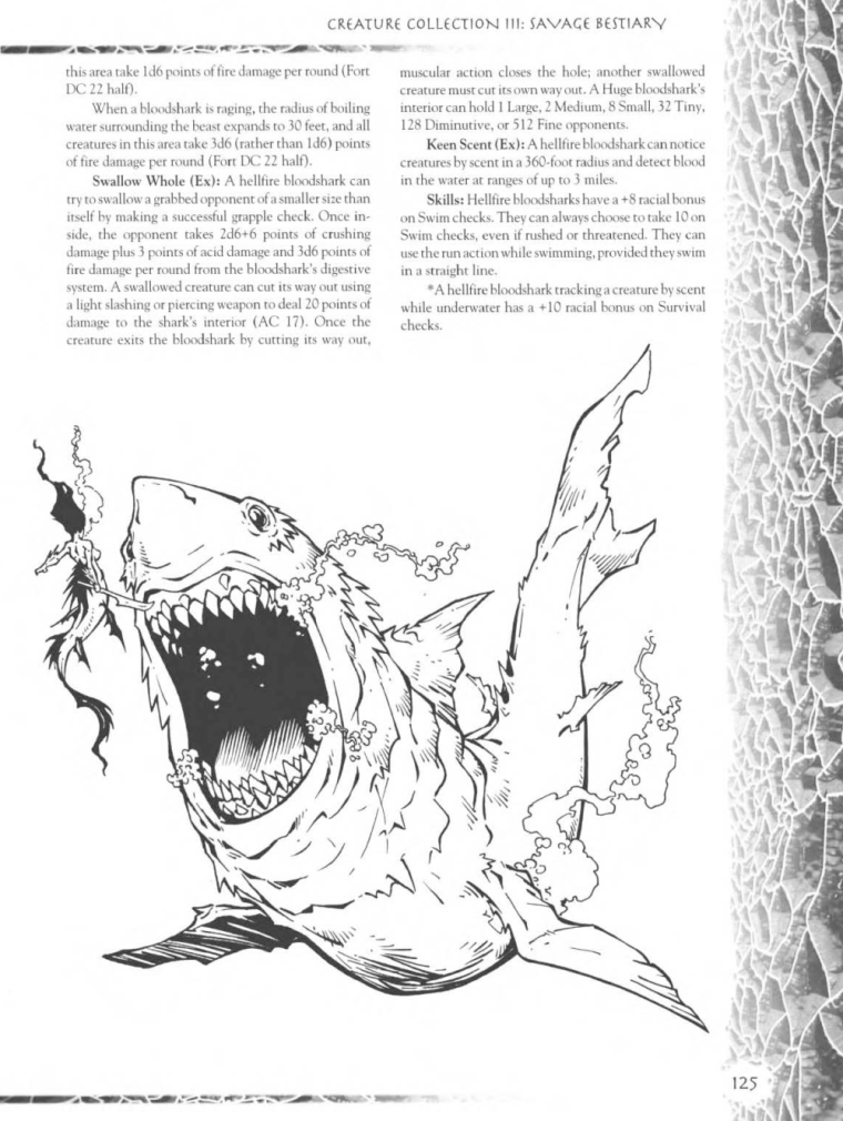 Shark Mimicry-D&D-Bloodshark-Creature Collection III. Savage Bestiary