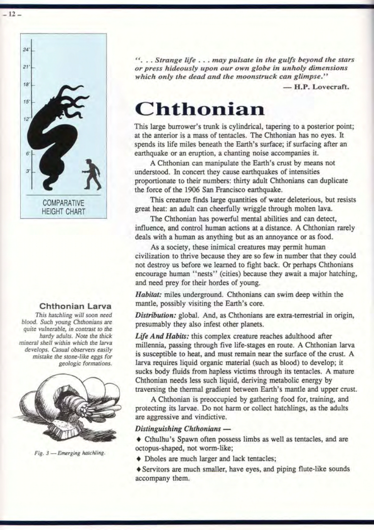 Worm Mimicry-Lovecraft-Chthonian-Field Guide to Cthulhu Monsters-1
